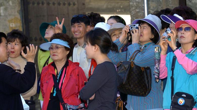 Turistas de China.