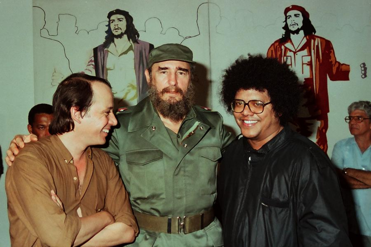 Silvio Rodríguez, Fidel Castro y Pablo Milanés, La Habana, 1984. 