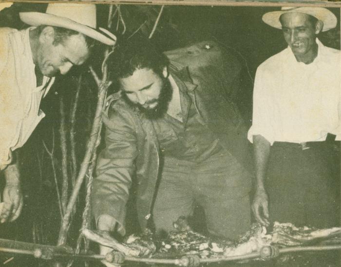 Fidel Castro en la Ciénaga de Zapata, en la Navidad de 1959.