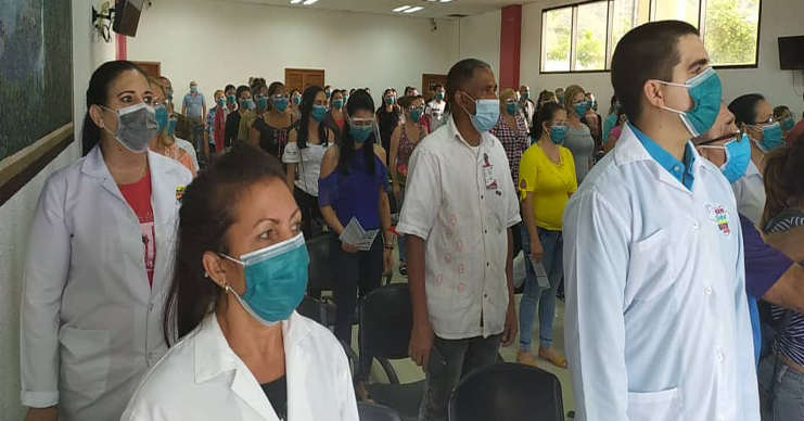 Médicos cubanos en Venezuela.