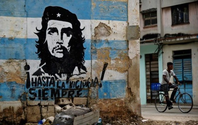 Grafiti del 'Che' Guevara en La Habana.