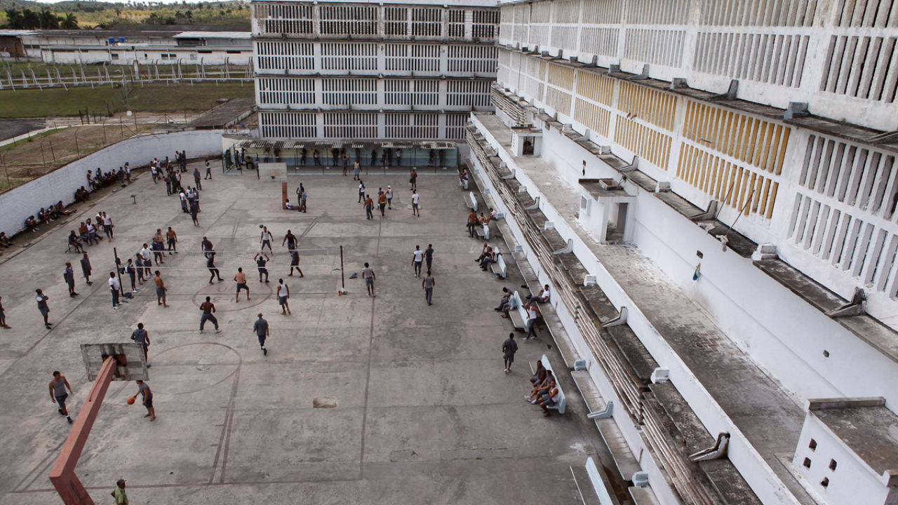 El patio de la prisión Combinado del Este, en La Habana. 