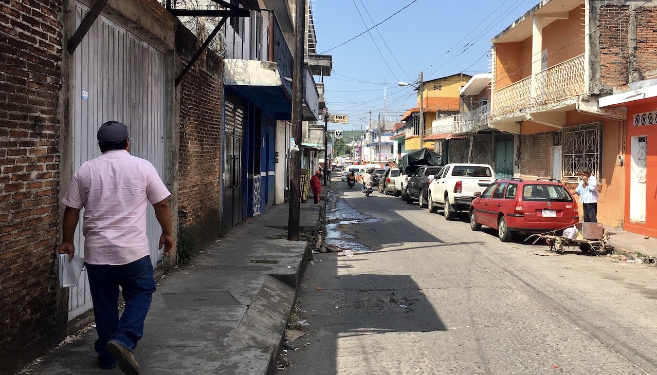 A street in Tapachula, Mexico.