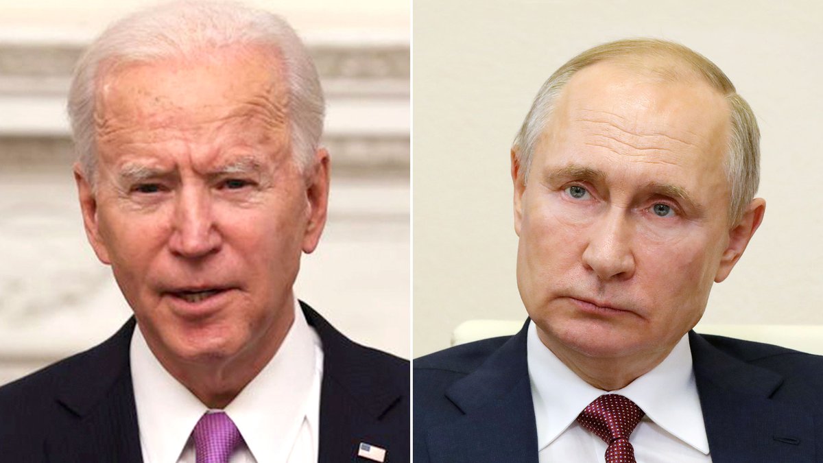 Joe Biden y Vladimir Putin.