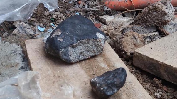 Meteorito caído en Cuba en 2019.