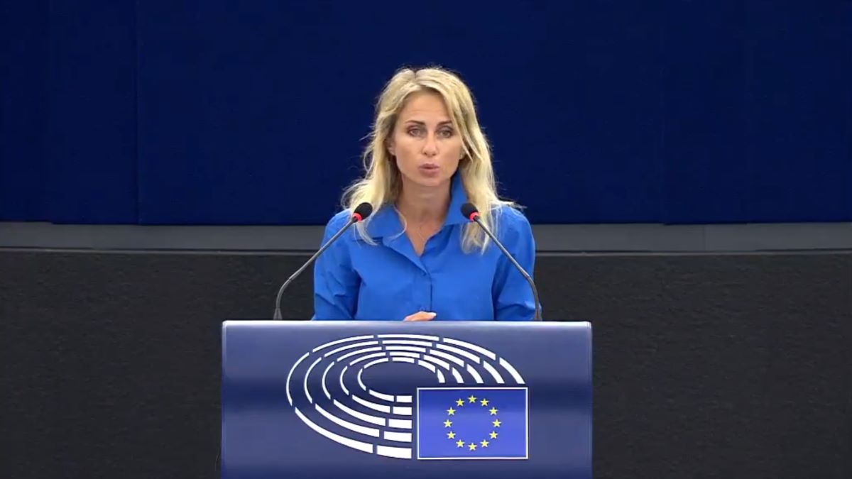Dita Charanzová, vicepresidenta del Parlamento Europeo, el martes.