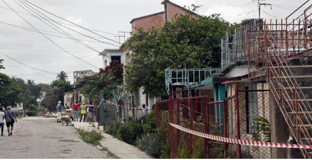 Casas aisladas por casos de Covid-19 en La Habana.