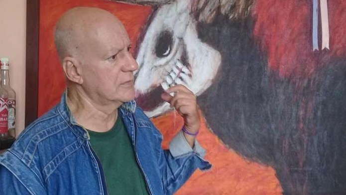 El artista cubano Rafael Zarza.