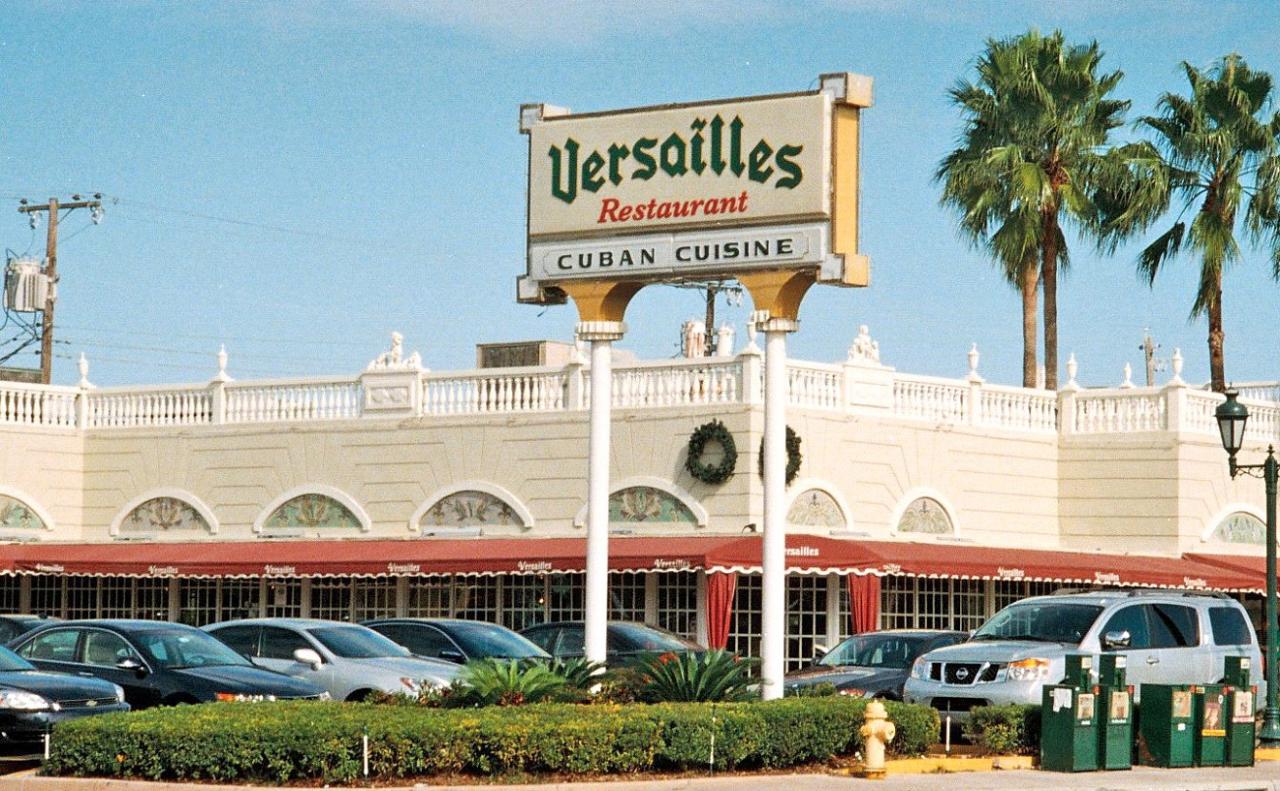 El restaurante de comida cubana Versailles en Miami.