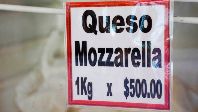 El precio del queso en Cuba.
