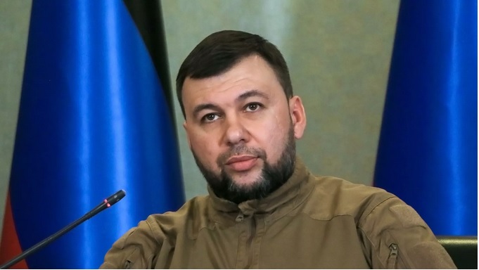 El líder separatista prorruso Denís Pushilin.