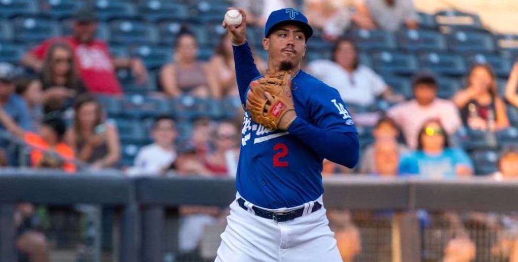 El prospecto cubano Miguel Vargas, de los Dodgers.