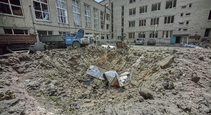 Escombros dejados por los ataques rusos a edificaciones ucranianas.