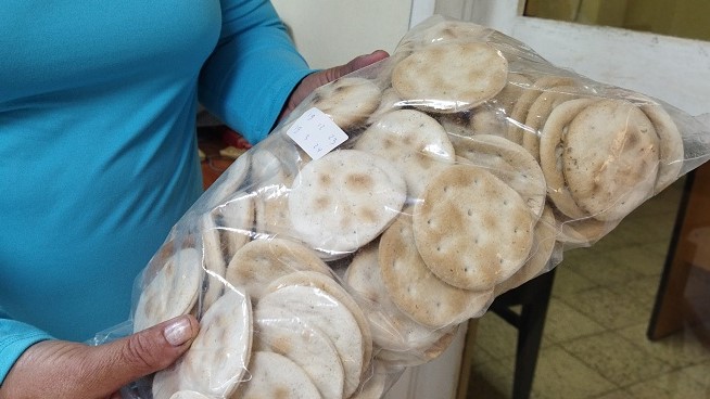 El paquete de galletas de sal de 500 pesos que vende la empresa de Sancti Spíritus.