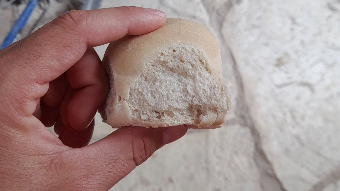 Un pan racionado en Cuba.