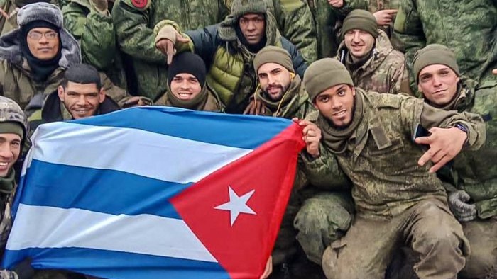 Mercenarios cubanos a las órdenes de Rusia en Ucrania.