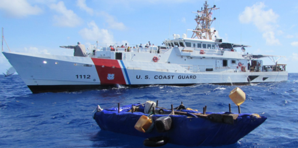  Embarcación cubana interceptada por la Guardia Costera de EEUU.