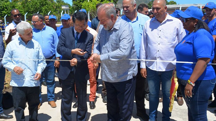 Inauguración de las instalaciones donadas por JICA en la Isla de la Juventud.