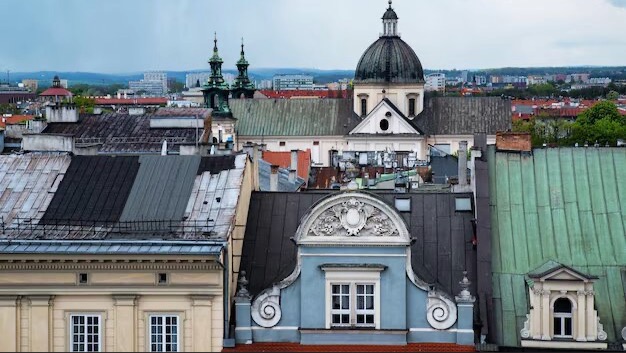 Vista de Cracovia, Polonia.