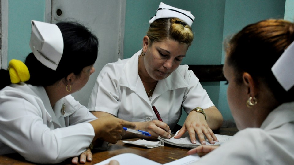 Enfermeras cubanas.