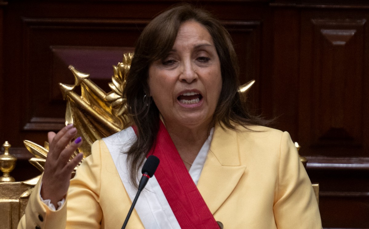 Dina Boluarte, presidenta de Bolivia.