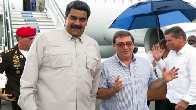 Nicolás Maduro y Bruno Rodríguez.