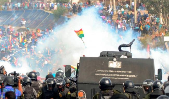 Disturbios en Sacaba, Chapare, Bolivia.