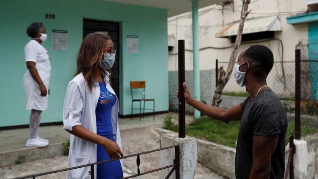 Un consultorio médico en La Habana en tiempos de pandemia.