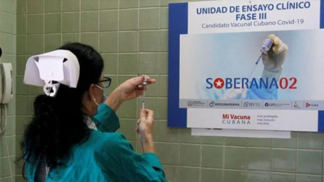 Vacunación en Cuba.
