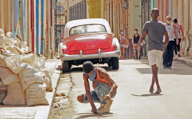 Una calle en La Habana. 