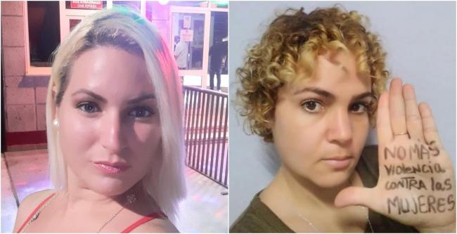 La matancera Karenia González Fernández y la activista María Cristina Garrido, detenidas durante 11J en Cuba.