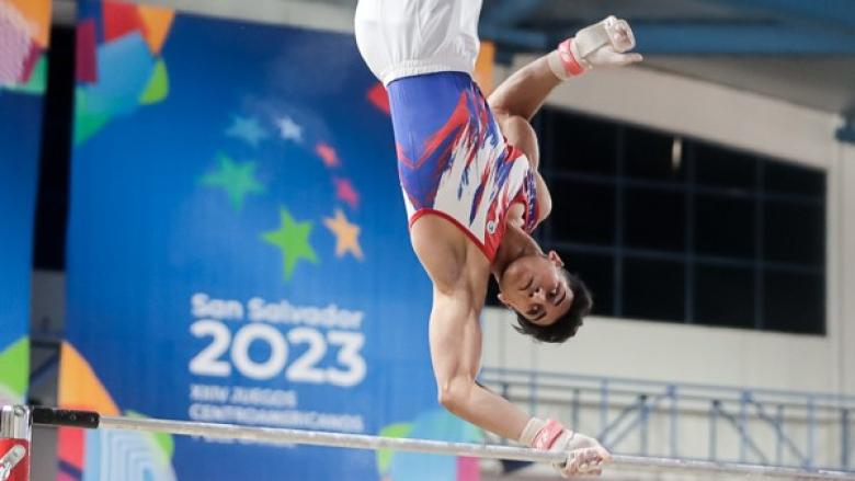 El gimnasta cubano Diorges Escobar 
