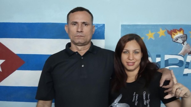 José Daniel Ferrer y su esposa, Nelva Ismaray Ortega Tamayo.